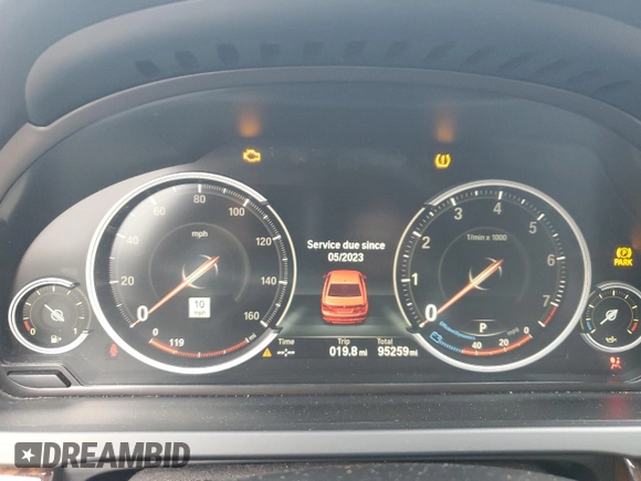 2015 BMW 7 Series 750Li with VIN WBAYE8C56FD780949, listed as a Copart auction lot 85638034 with 95,259 mi miles and Clean Title. Bid and sale history available at carsss.com. Image 9.