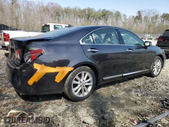 2012 Lexus ES with VIN JTHBK1EG7C2504440, listed as a Copart auction lot 50044775 with 255,978 mi miles and Salvage Title. Bid and sale history available at carsss.com. Image 3.