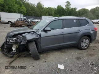 2019 Volkswagen Atlas SE with VIN 1V2UR2CA4KC563186, listed as a Copart auction lot 57964335 with 101,990 mi miles and Salvage title. Bid and sale history available at DreamBid. Image 1.