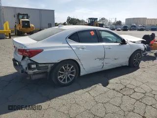 2020 Acura TLX w/Technology Pkg with VIN 19UUB1F5XLA017067, listed as a Copart auction lot 53658725 with 56,007 mi miles and Salvage Title. Bid and sale history available at carsss.com. Image 3.