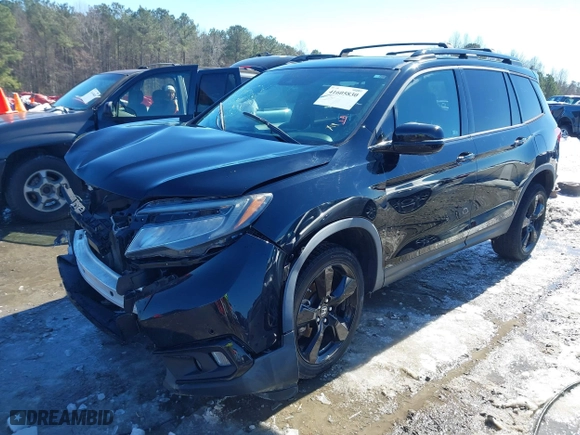 2019 Honda Passport Elite with VIN 5FNYF8H01KB002512, listed as a IAAI auction lot 41605830 with 86,144 mi miles. Bid and sale history available at carsss.com. Image 18.