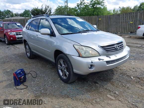 2007 Lexus RX 400h with VIN JTJGW31U672001021, listed as a IAAI auction lot 42209431 with 245,653 mi miles and . Bid and sale history available at DreamBid. Image 1.