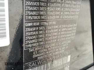 2017 Land Rover Range Rover Sport SE with VIN SALWG2FK6HA127781, listed as a Copart auction lot 76157914 with 69,669 mi miles and Non Repairable. Bid and sale history available at carsss.com. Image 14.