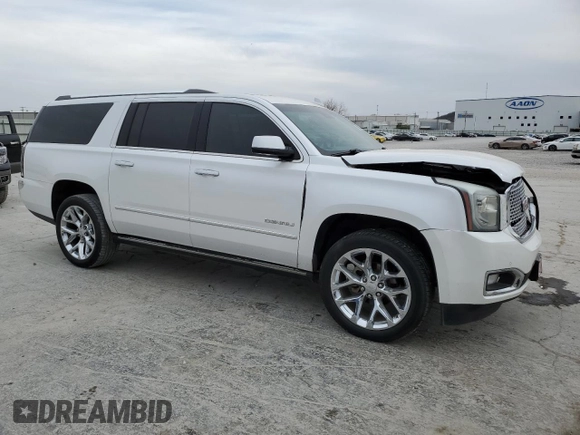 2017 GMC Yukon XL Denali with VIN 1GKS2HKJ7HR171444, listed as a Copart auction lot 48777095 with 174,006 mi miles and Salvage Title. Bid and sale history available at carsss.com. Image 4.