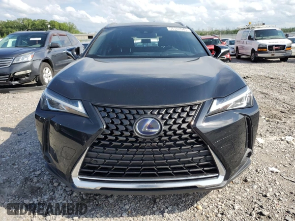 2021 Lexus UX 250h with VIN JTHX9JBH2M2049657, listed as a Copart auction lot 58744945 with 36,054 mi miles and Salvage title. Bid and sale history available at DreamBid. Image 5.
