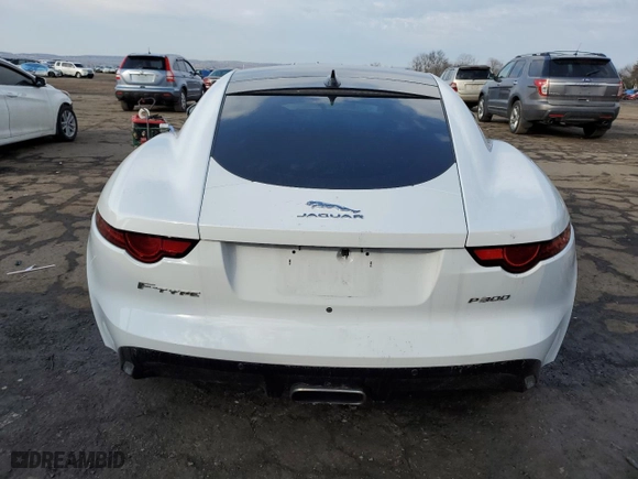 2020 Jaguar F-TYPE P300 with VIN SAJDD1GX5LCK67704, listed as a Copart auction lot 43954084 with 0 mi miles. Bid and sale history available at carsss.com. Image 6.