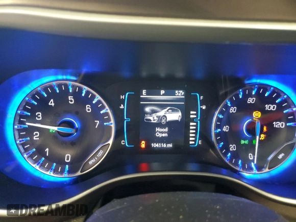 2017 Chrysler Pacifica Touring L with VIN 2C4RC1BGXHR831361, listed as a Copart auction lot 55172955 with 104,116 mi miles and Non Repairable. Bid and sale history available at DreamBid. Image 9.