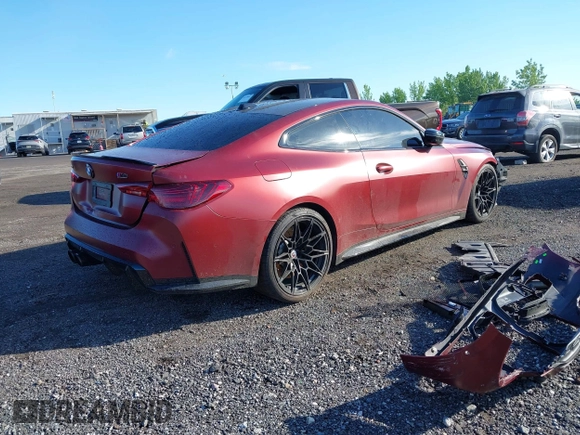 2025 BMW M4 Competition xDrive с VIN WBS33HK05SCT17492, выставлен на аукционе IAAI как лот 42132837 с пробегом 1 370 миль миль и . История ставок и продаж доступна на DreamBid. Изображение 4.