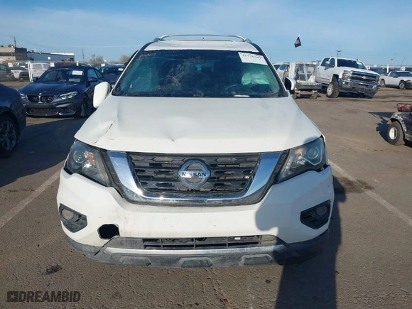 2017 Nissan Pathfinder SL with VIN 5N1DR2MN1HC627322, listed as a IAAI auction lot 41725381 with 107,934 mi miles. Bid and sale history available at carsss.com. Image 12.