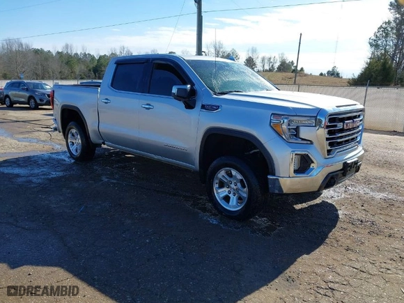 2019 GMC Sierra 1500 SLT with VIN 3GTU9DEDXKG273682, listed as a IAAI auction lot 41131281 with 1 mi miles. Bid and sale history available at carsss.com. Image 1.
