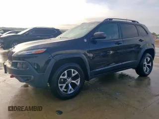 2016 Jeep Cherokee Trailhawk z VIN 1C4PJMBS4GW187235, wystawiony jako Copart lot #58208415 z przebiegiem 78 973 mil mil oraz Czysty tytuł • Clean title. Historia ofert i sprzedaży dostępna na DreamBid. Obrazek 1.