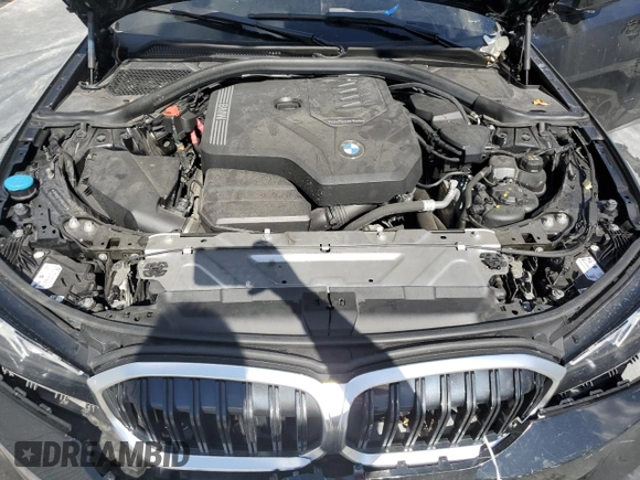 2023 BMW 3 Series 330i with VIN 3MW69FF01P8D51068, listed as a Copart auction lot 55555345 with Not provided miles and Non repairable. Bid and sale history available at DreamBid. Image 11.