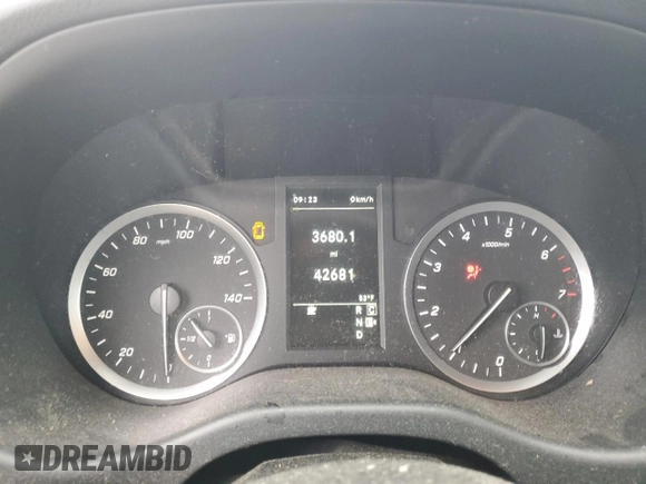 2020 Mercedes-Benz Metris Cargo with VIN WD3PG2EA7L3662839, listed as a Copart auction lot 72080143 with 42,681 mi miles and . Bid and sale history available at carsss.com. Image 9.