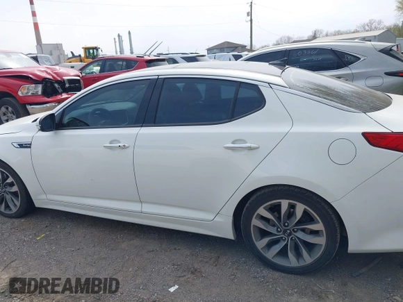 2014 Kia Optima SXL Turbo with VIN 5XXGR4A62EG265846, listed as a IAAI auction lot 42016278 with 168,805 mi miles and . Bid and sale history available at DreamBid. Image 15.