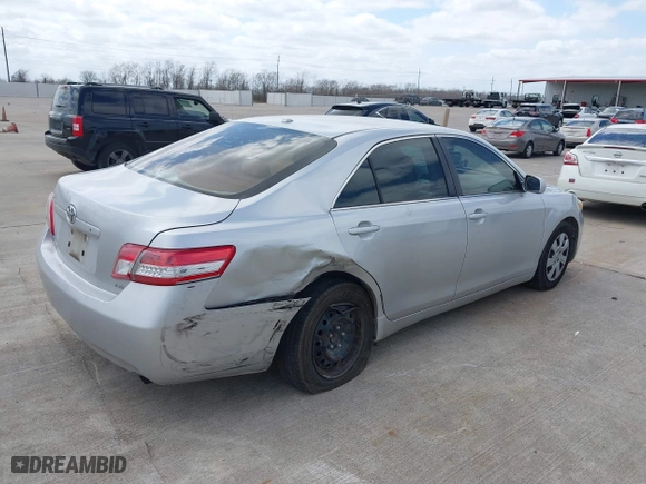 2010 Toyota Camry with VIN 4T1BF3EK2AU078627, listed as a IAAI auction lot 41787909 with 118,621 mi miles. Bid and sale history available at carsss.com. Image 4.