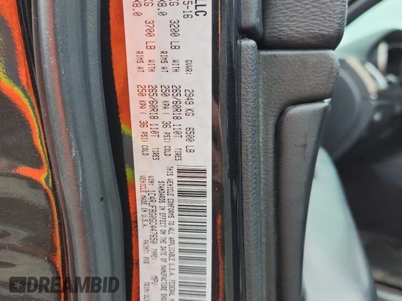 2016 Jeep Grand Cherokee Limited z VIN 1C4RJFBG0GC447650, wystawiony jako Copart lot #63988655 z przebiegiem 66 971 mil mil oraz Szkoda całkowita • Salvage title. Historia ofert i sprzedaży dostępna na DreamBid. Obrazek 14.