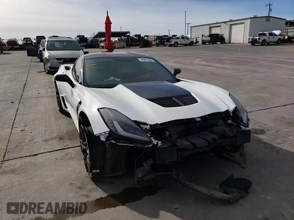 2016 Chevrolet Corvette Z06 2LZ with VIN 1G1YS2D67G5612192, listed as a Copart auction lot 83853334 with 33,808 mi miles and Salvage title. Bid and sale history available at DreamBid. Image 10.
