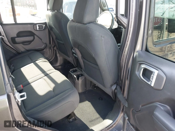 2022 Jeep Wrangler Unlimited Sport S with VIN 1C4HJXDG5NW105931, listed as a IAAI auction lot 42349628 with 37,314 mi miles and . Bid and sale history available at DreamBid. Image 8.