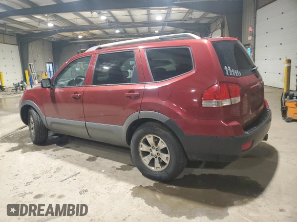 2009 Kia Borrego LX with VIN KNDJH741495034922, listed as a Copart auction lot 48099575 with 198,243 mi miles and Salvage Title. Bid and sale history available at carsss.com. Image 2.