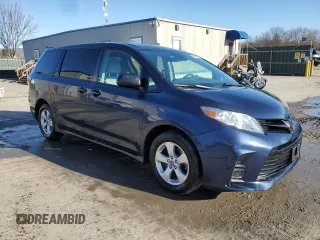 2019 Toyota Sienna L with VIN 5TDZZ3DC6KS013290, listed as a Copart auction lot 49493685 with 76,416 mi miles and Salvage Title. Bid and sale history available at carsss.com. Image 4.
