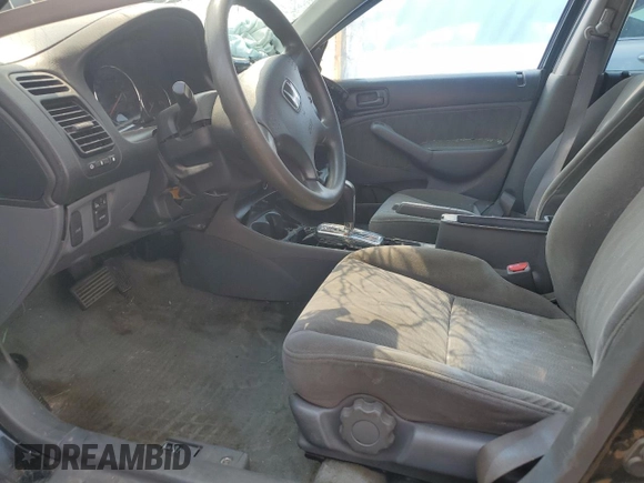 2004 Honda Civic LX z VIN 2HGES16654H933445, wystawiony jako Copart lot #60132685 z przebiegiem Nie podano mil oraz Nie do naprawy • Non repairable. Historia ofert i sprzedaży dostępna na DreamBid. Obrazek 7.