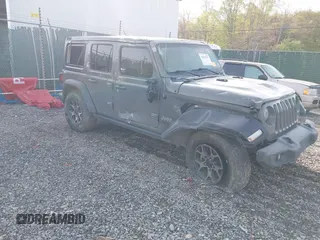 2019 Jeep Wrangler Unlimited Sport S z VIN 1C4HJXDG6KW578720, wystawiony jako IAAI lot #42057153 z przebiegiem 65 719 mil mil oraz . Historia ofert i sprzedaży dostępna na DreamBid. Obrazek 1.