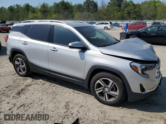 2018 GMC Terrain SLT with VIN 3GKALPEV5JL284131, listed as a Copart auction lot 53250595 with 91,230 mi miles and Salvage Title. Bid and sale history available at DreamBid. Image 4.