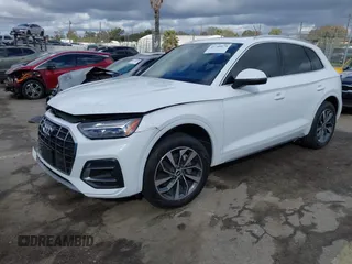 2021 Audi Q5 Premium Plus with VIN WA1BAAFY4M2005294, listed as a IAAI auction lot 41740675 with 34,166 mi miles. Bid and sale history available at carsss.com. Image 18.