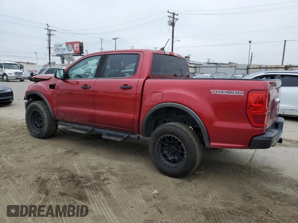 2021 Ford Ranger XL with VIN 1FTER4FH4MLD72851, listed as a Copart auction lot 55323665 with 81,235 mi miles and Salvage Title. Bid and sale history available at carsss.com. Image 2.