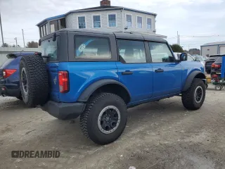 2023 Ford Bronco with VIN 1FMDE5DH0PLA93882, listed as a Copart auction lot 47520355 with 0 mi miles and Salvage Title. Bid and sale history available at carsss.com. Image 3.