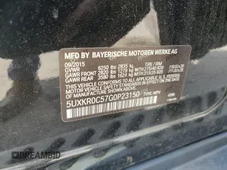 2016 BMW X5 xDrive35i with VIN 5UXKR0C57G0P23150, listed as a Copart auction lot 49069375 with 104,229 mi miles and Salvage Title. Bid and sale history available at carsss.com. Image 16.