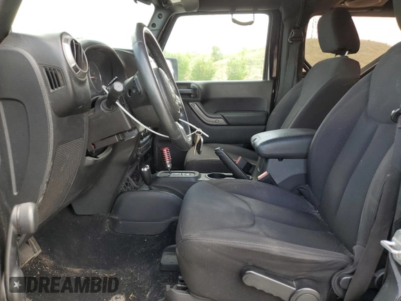 2014 Jeep Wrangler Sport with VIN 1C4AJWAG8EL159953, listed as a Copart auction lot 61175035 with 137,480 mi miles and Salvage title. Bid and sale history available at DreamBid. Image 7.