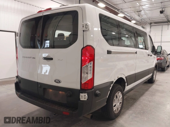 2024 Ford Transit Passenger XL with VIN 1FBAX2Y88RKA83401, listed as a IAAI auction lot 42159487 with 13,481 mi miles. Bid and sale history available at carsss.com. Image 4.