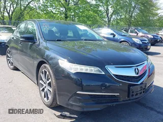 2015 Acura TLX V6 with VIN 19UUB2F35FA004977, listed as a IAAI auction lot 42200845 with 139,451 mi miles and . Bid and sale history available at carsss.com. Image 1.
