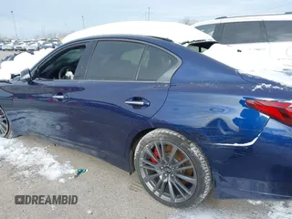 2021 Infiniti Q50 Red Sport 400 with VIN JN1FV7DR4MM880313, listed as a IAAI auction lot 41317967 with Not Provided miles and . Bid and sale history available at carsss.com. Image 14.