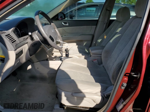 2007 Hyundai Sonata GLS with VIN 5NPET46CX7H195852, listed as a Copart auction lot 51732315 with 171,087 mi miles and Salvage Title. Bid and sale history available at DreamBid. Image 7.