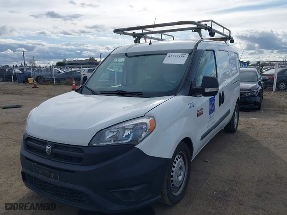2017 Ram ProMaster City Cargo Van Tradesman with VIN ZFBERFAB4H6E95459, listed as a IAAI auction lot 41755155 with 174,269 mi miles. Bid and sale history available at carsss.com. Image 2.