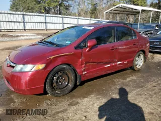 2007 Honda Civic Sdn LX with VIN 1HGFA16567L031733, listed as a Copart auction lot 43745454 with 182,708 mi miles and Salvage Title. Bid and sale history available at carsss.com. Image 1.