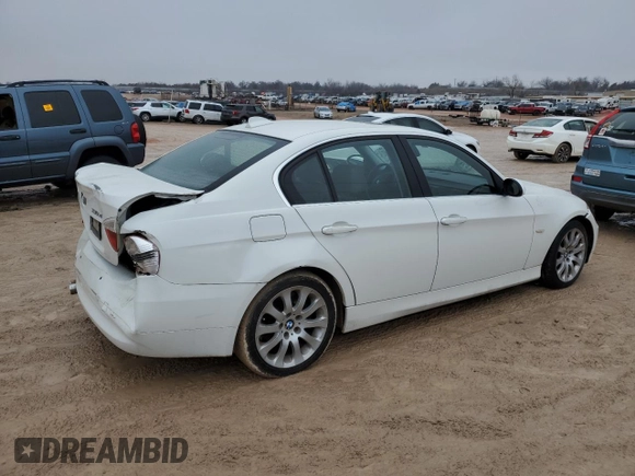 2006 BMW 3 Series 330xi with VIN WBAVD33506KV66303, listed as a Copart auction lot 50023574 with 0 mi miles and Salvage Title. Bid and sale history available at carsss.com. Image 3.