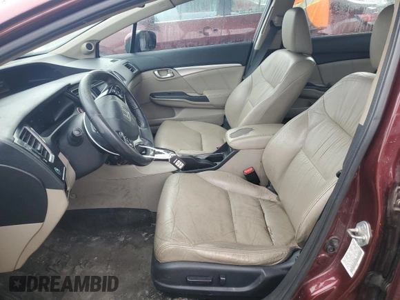2015 Honda Civic Sedan EX-L with VIN 19XFB2F97FE078068, listed as a Copart auction lot 49748875 with 163,892 mi miles and Clean Title. Bid and sale history available at carsss.com. Image 7.