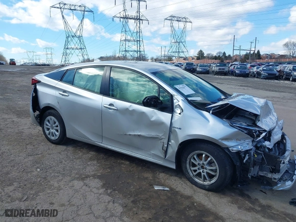 2022 Toyota Prius L Eco with VIN JTDKAMFU7N3176041, listed as a IAAI auction lot 41562977 with 61,964 mi miles. Bid and sale history available at carsss.com. Image 1.
