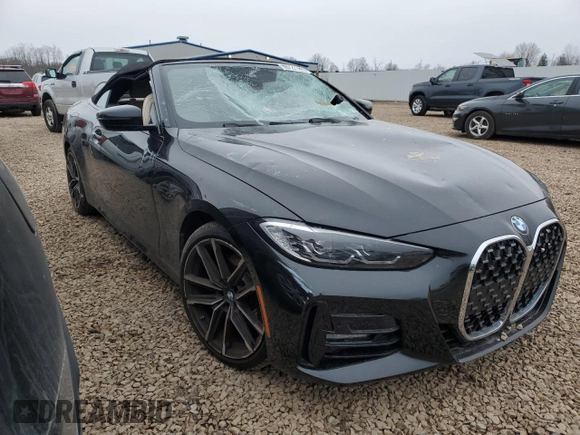 2023 BMW 4 Series 430i xDrive with VIN WBA43AT08PCM90476, listed as a Copart auction lot 50727785 with 11,677 mi miles and Salvage Title. Bid and sale history available at DreamBid. Image 4.