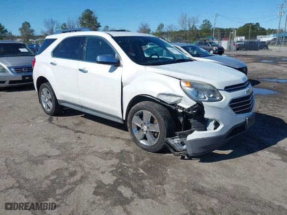 2016 Chevrolet Equinox LTZ with VIN 2GNALDEK8G1128022, listed as a IAAI auction lot 41843786 with 123,538 mi miles. Bid and sale history available at carsss.com. Image 1.
