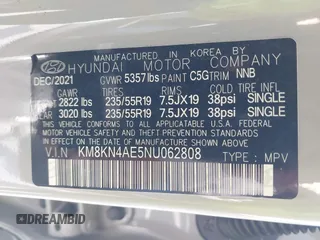 2022 Hyundai Ioniq 5 SEL с VIN KM8KN4AE5NU062808, выставлен на аукционе IAAI как лот 42389367 с пробегом 45 176 миль миль и . История ставок и продаж доступна на DreamBid. Изображение 9.