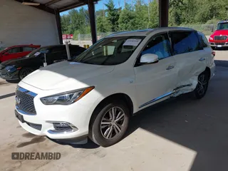 2020 Infiniti QX60 Luxe with VIN 5N1DL0MM4LC507648, listed as a IAAI auction lot 42640168 with 52,981 mi miles and . Bid and sale history available at DreamBid. Image 17.