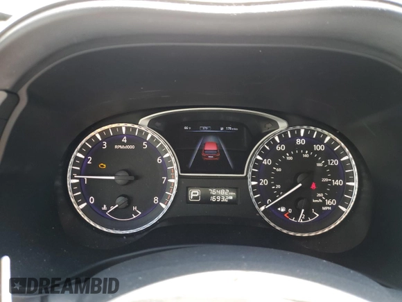 2015 Infiniti QX60 with VIN 5N1AL0MNXFC543215, listed as a Copart auction lot 52249185 with 76,482 mi miles and Salvage Title. Bid and sale history available at carsss.com. Image 9.