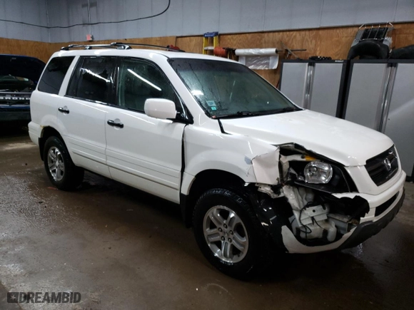 2005 Honda Pilot EX-L with NAVI with VIN 2HKYF18755H549731, listed as a Copart auction lot 48606165 with 200,642 mi miles and Clean Title. Bid and sale history available at carsss.com. Image 4.