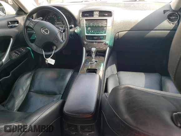 2009 Lexus IS 250 with VIN JTHCK262895034892, listed as a Copart auction lot 62001605 with 128,855 mi miles and Clean title. Bid and sale history available at DreamBid. Image 8.