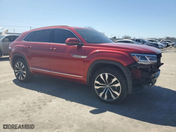 2020 Volkswagen Atlas Cross Sport 3.6L V6 SEL Premium R-Line with VIN 1V2TE2CA2LC231126, listed as a Copart auction lot 47568065 with 45,728 mi miles and Salvage Title. Bid and sale history available at carsss.com. Image 4.