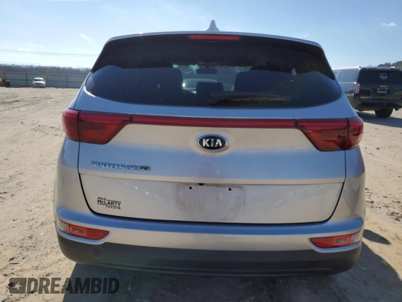 2017 Kia Sportage LX with VIN KNDPM3AC9H7232676, listed as a Copart auction lot 43742805 with 136,794 mi miles and Salvage Title. Bid and sale history available at carsss.com. Image 6.